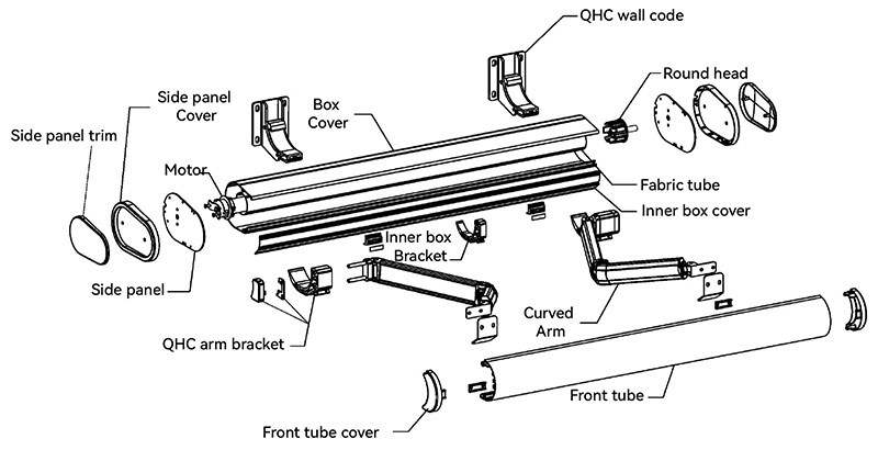 DQ-B Full Cassette Awning