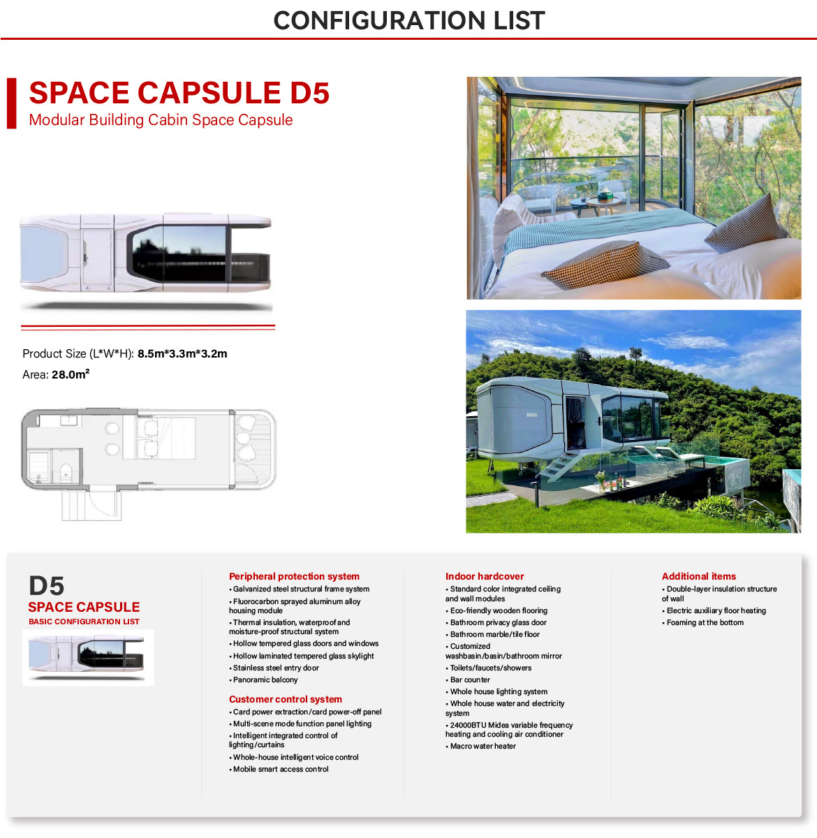 Modular Building Cabin Space Capsule